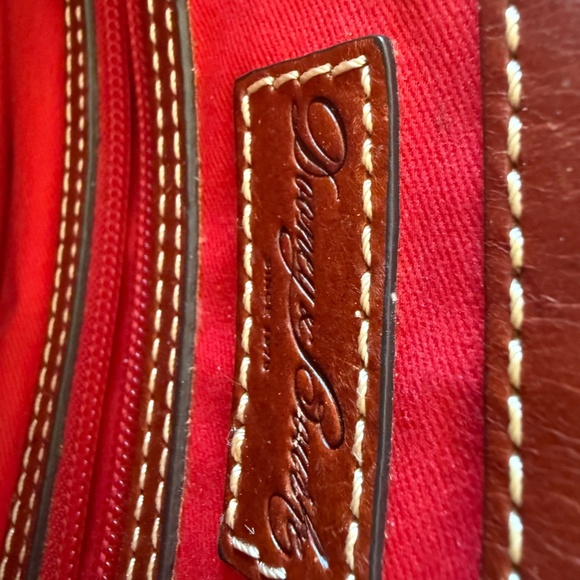 Dooney & Bourke Pebble Grain Zip Zip Satchel - Caramel Top Handle - Picture 9 of 11